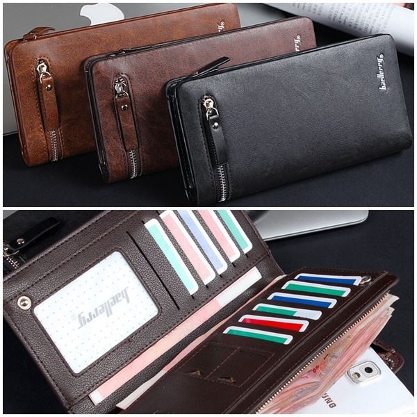 (COD) Vyctoria VOS357 Dompet Panjang Pria Baellerry Terbaru Man Wallet Import