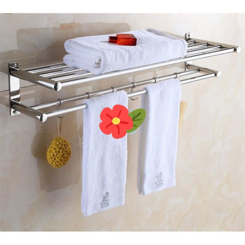 Gantungan handuk stainless 5 baris stainless / Rak handuk stainless / Gantungan handuk stainless