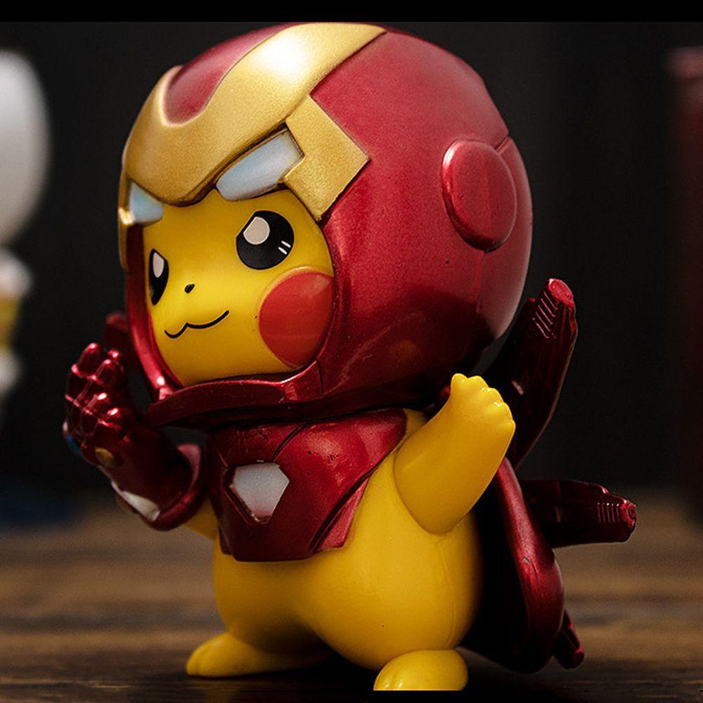 Agustina Pokemon Action Figure Hadiah Ulang Tahun Hadiah Anak Iron Man Koleksi Anak Kids Cosplay Pikachu