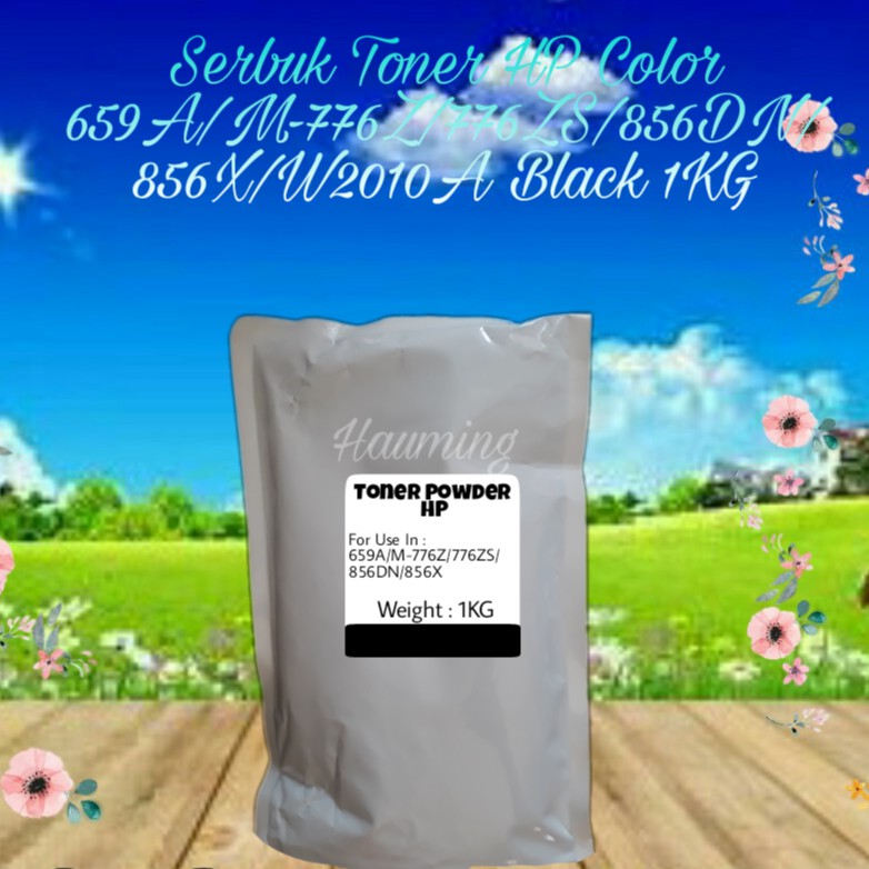 Serbuk Toner Powder Refill Color HP 659A M776 M856 M776ZS M856DN M856X W2010A Black 1kg