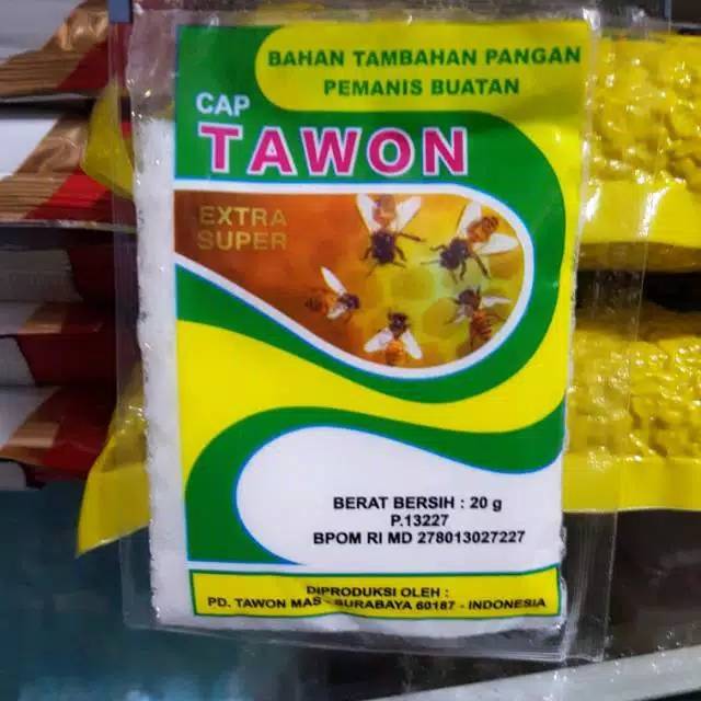 

Pemanis Buatan Cap Tawon 20gr (pack)