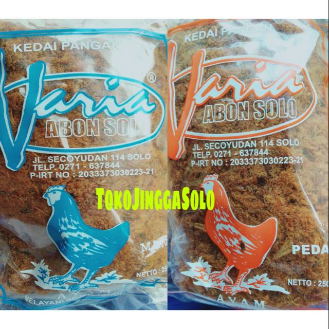 

Abon Varia Ayam Abon Solo 250 gram oleh oleh khas Soloi