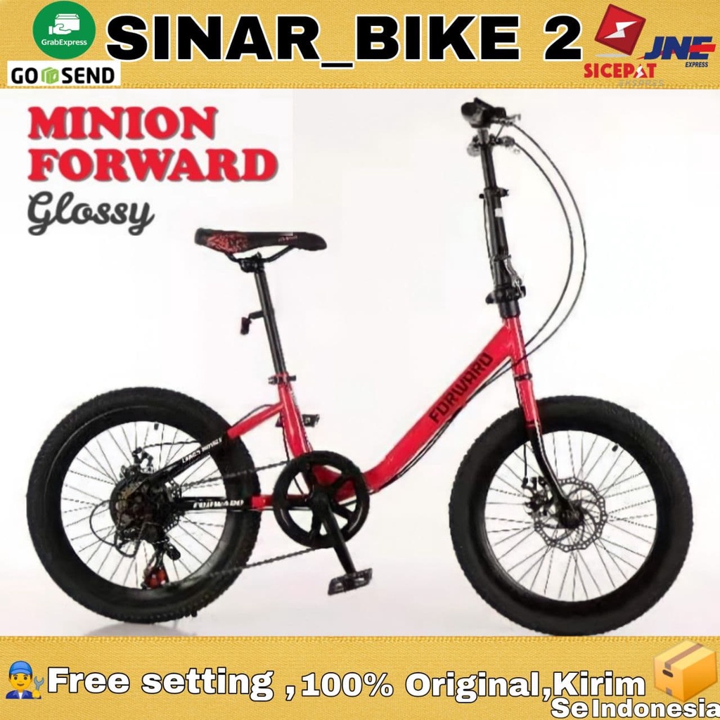 Sepeda MINION FORWARD Ukuran 20 Inch 7 Speed Rem Cakram