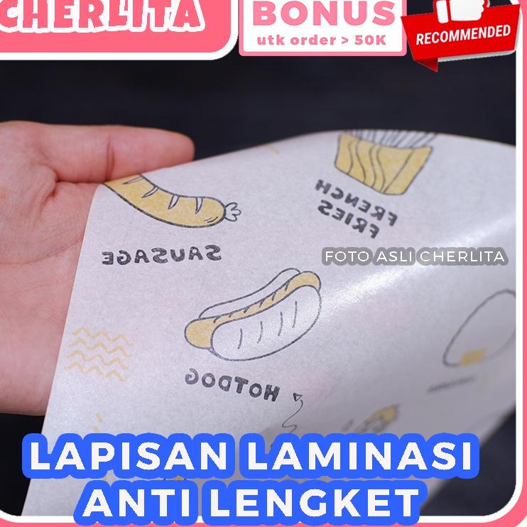 ✲ Kertas Nasi Motif Food Wrapper Laminasi Foodgrade Premium ❇