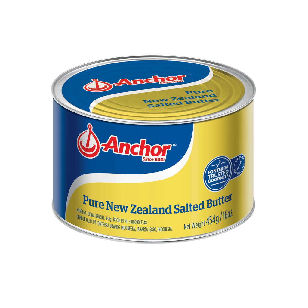 Anchor Pure New Zealand Salted Butter 454gr Shopee Indonesia