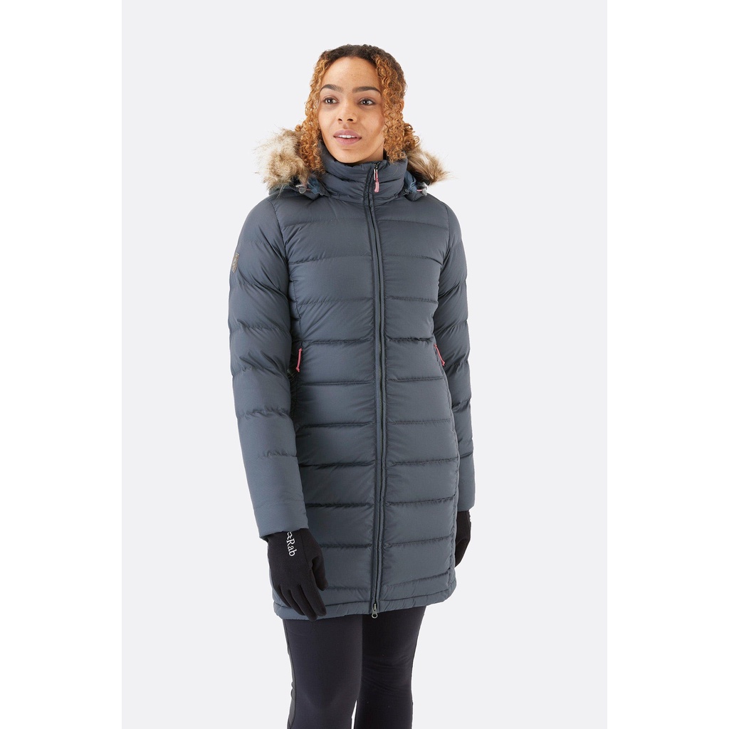 RAB Jacket Original Women's Deep Cover Down Parka Non Hoddie jaket bulang bulu angsa woman jacket