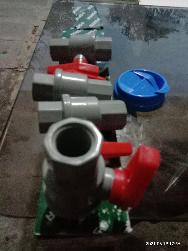 Ball Valve Drat 1/2 Kdj Bolt Fa Drat Pvc 1/2 Stop Kran Handel Pvc