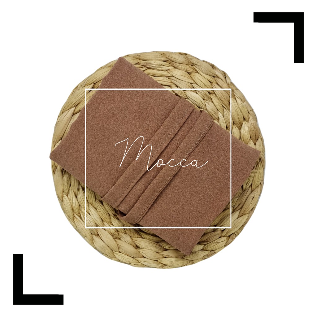 Hijab Instant Bergo Maryam Diamond Stretch-Mocca
