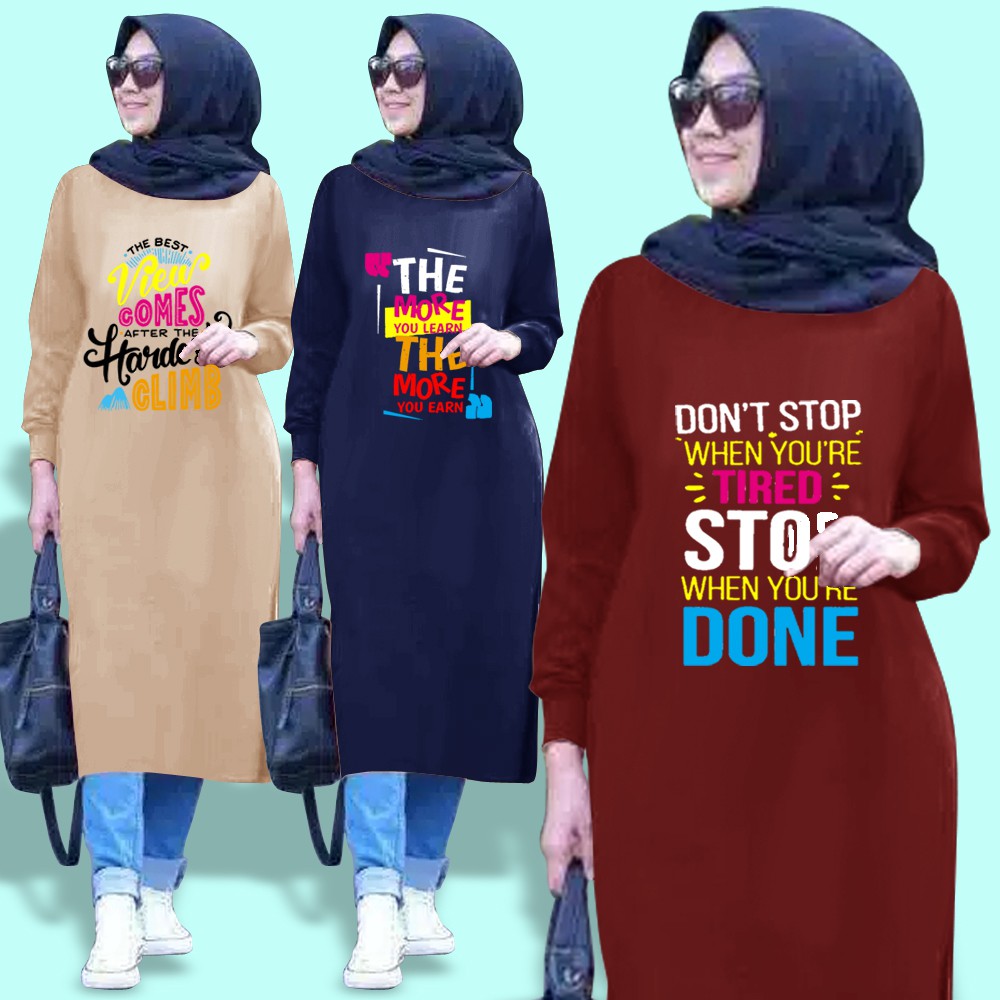 promo KENZIS KONISA TUNIK BORDIR JUMBO  BABYTERRY IMPORT TEBAL  CLOZETA cloze