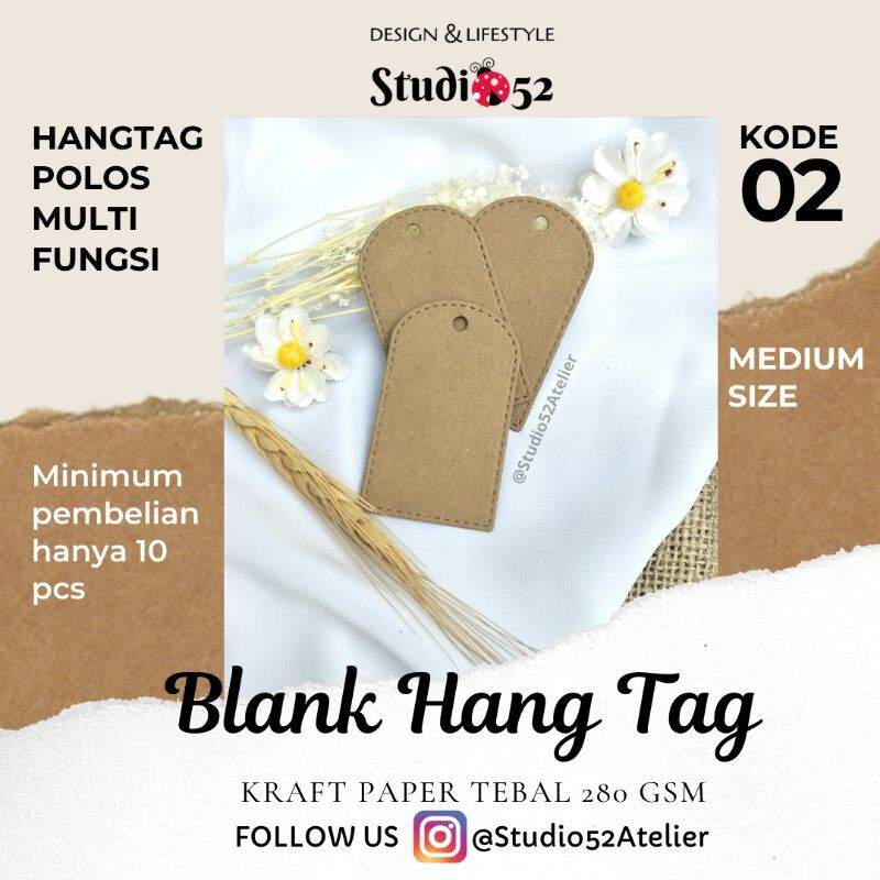 

Hang Tag Polos Aesthetic Multifungsi Kode 02