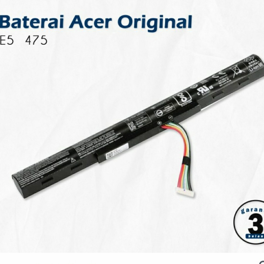 Baterai Battery Batre Original Acer E5-475 E5-575 E5-774  e5-476g E5-475G E5-533 E5-553G ES 14 ES1-432-CO85 C52R AS16A5K AS16A7K AS16A8K