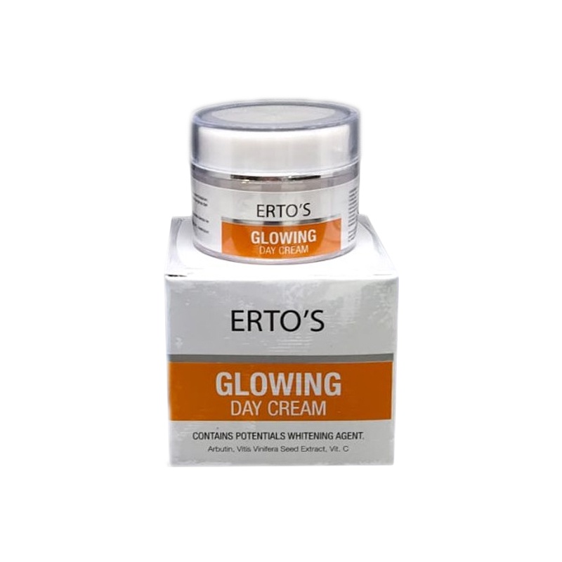 ERTOS Glowing Series Day Cream Krim Siang Pencerah Erto's Original BPOM Wajah Bersinar Cerah