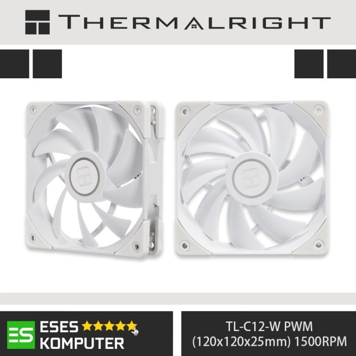 Fan THERMALRIGHT TL-C12-W White 120mm 12cm PWM Fan