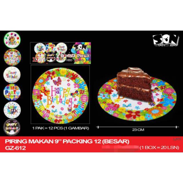 Piring Kue Ultah Kertas Besar GZ-612