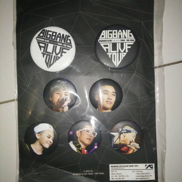 Bigbang big bang Alive Galaxy tour can button badge