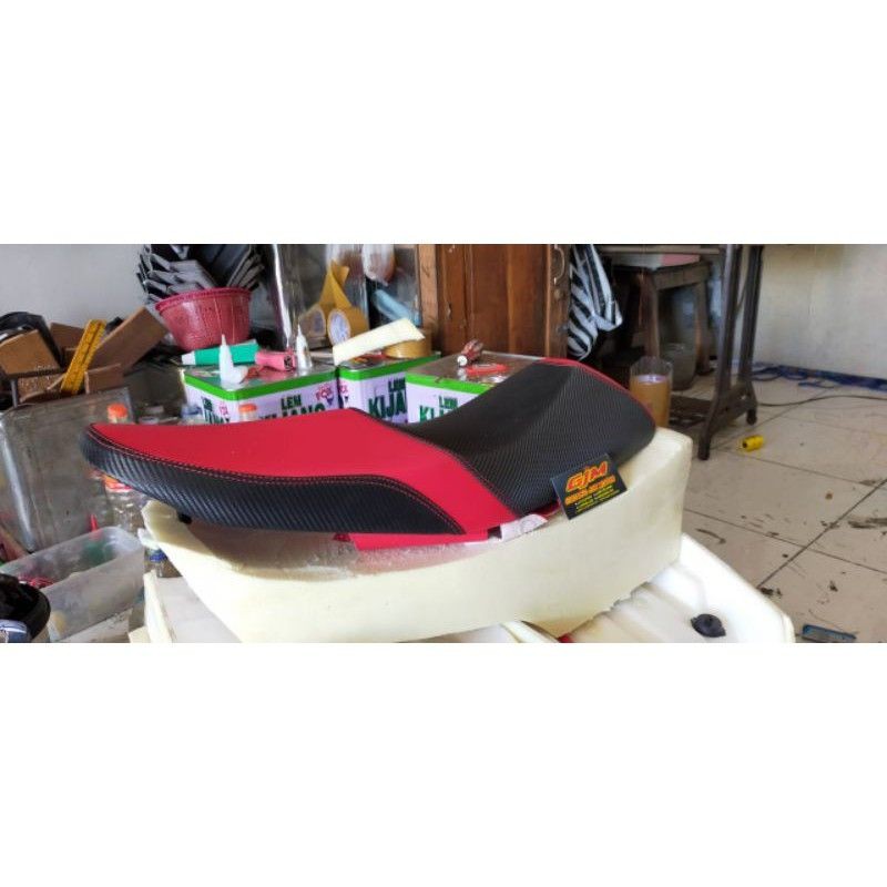 Jok Satria Fu Roadrace -Jok Modifikasi Motor Satria fu / JOK SATRIA FU CUSTOM DOUBLE SEAT