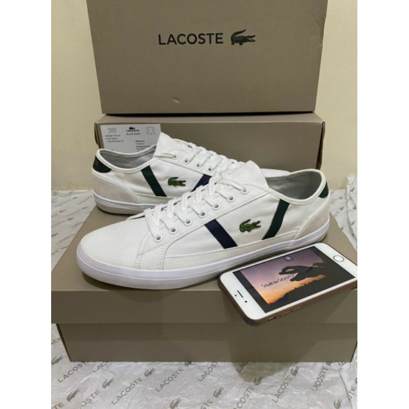 Sepatu Lacoste Sideline 319 4 CMA White Dark Green Original New