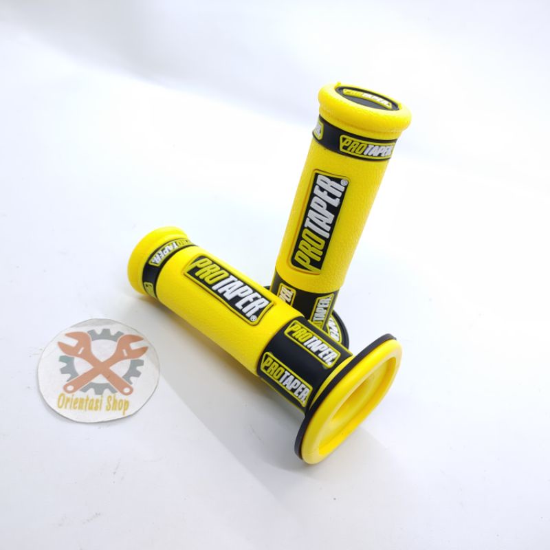 HANDGRIP PROTAPER KARET EMPUK KUNING HITAM BISA UNTUK SEMUA MOTOR