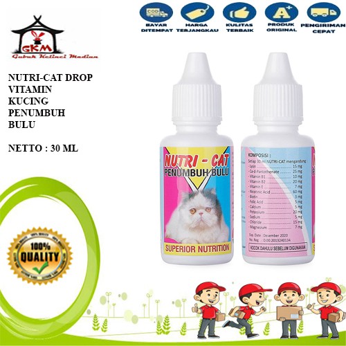 Nutricat 30 ml - Vitamin Penumbuh Bulu Kucing