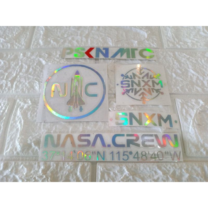 

Stiker snxm psknmtc nasa crew sepaket 5pcs