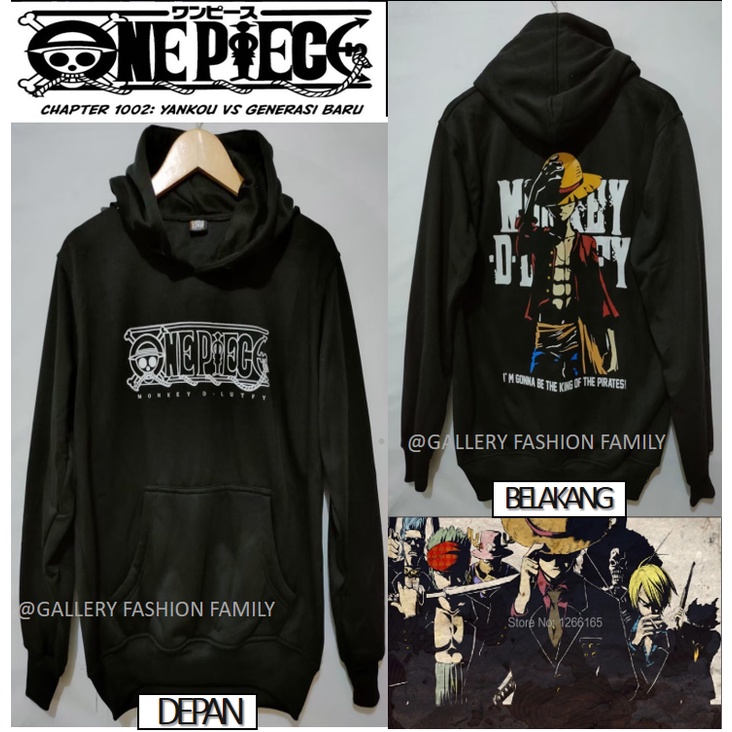 Jaket Hoodie Anime One Piece Terlaris / Sweater Hoodie One piece Terbaru / Hoodie One piece ANIME Terlaris /BISA BAYAR DITEMPAT