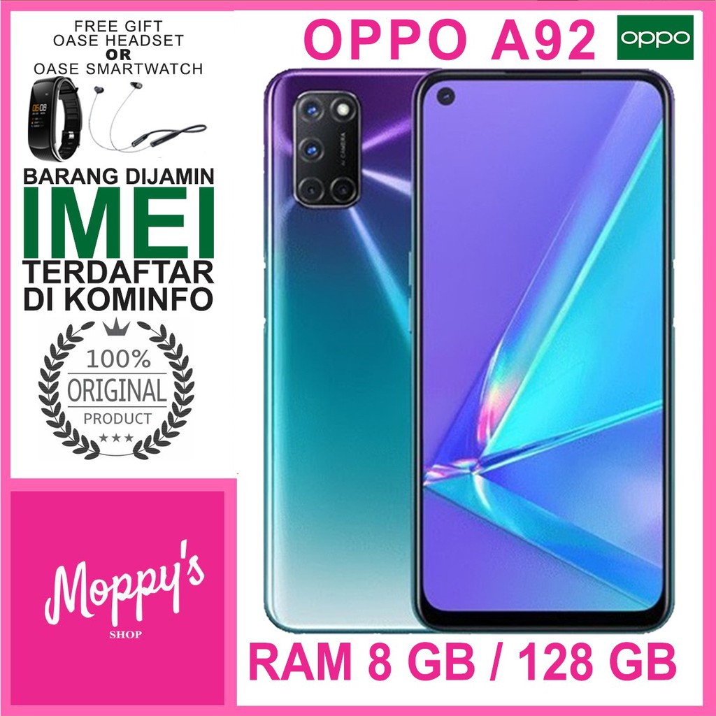 OPPO A92 RAM 8GB ROM 128GB GARANSI REMI OPPO INDONESIA