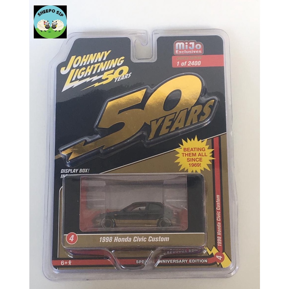 DIECAST JOHNNY LIGHTNING MIJO EXCLUSIVE 1998 HONDA CIVIC CUSTOM - JOHNNY LIGHTNING PREMIUM