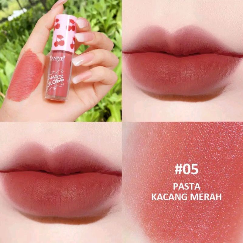 Saniye 8 Warna Matte Lip Tint Tahan Air Kosmetik
