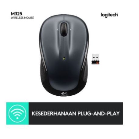 Mouse wireless logitech optical 2.4ghz usb 2.0 1000dpi mini m-325 m325 original - mice nirkabel