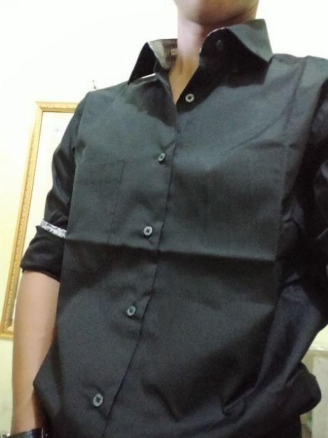 Kemeja Batik Printing Alisan Slimfit Motif Jaring Lengan Panjang