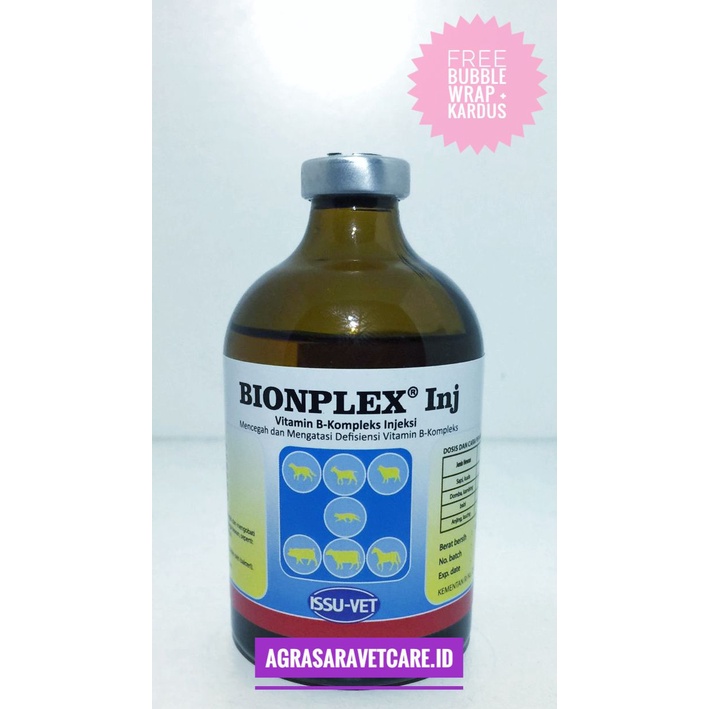 Jual BIONPLEX INJ. 100 ML ISSU B COMPLEX HEWAN SEPERTI B SANPLEX PRO B