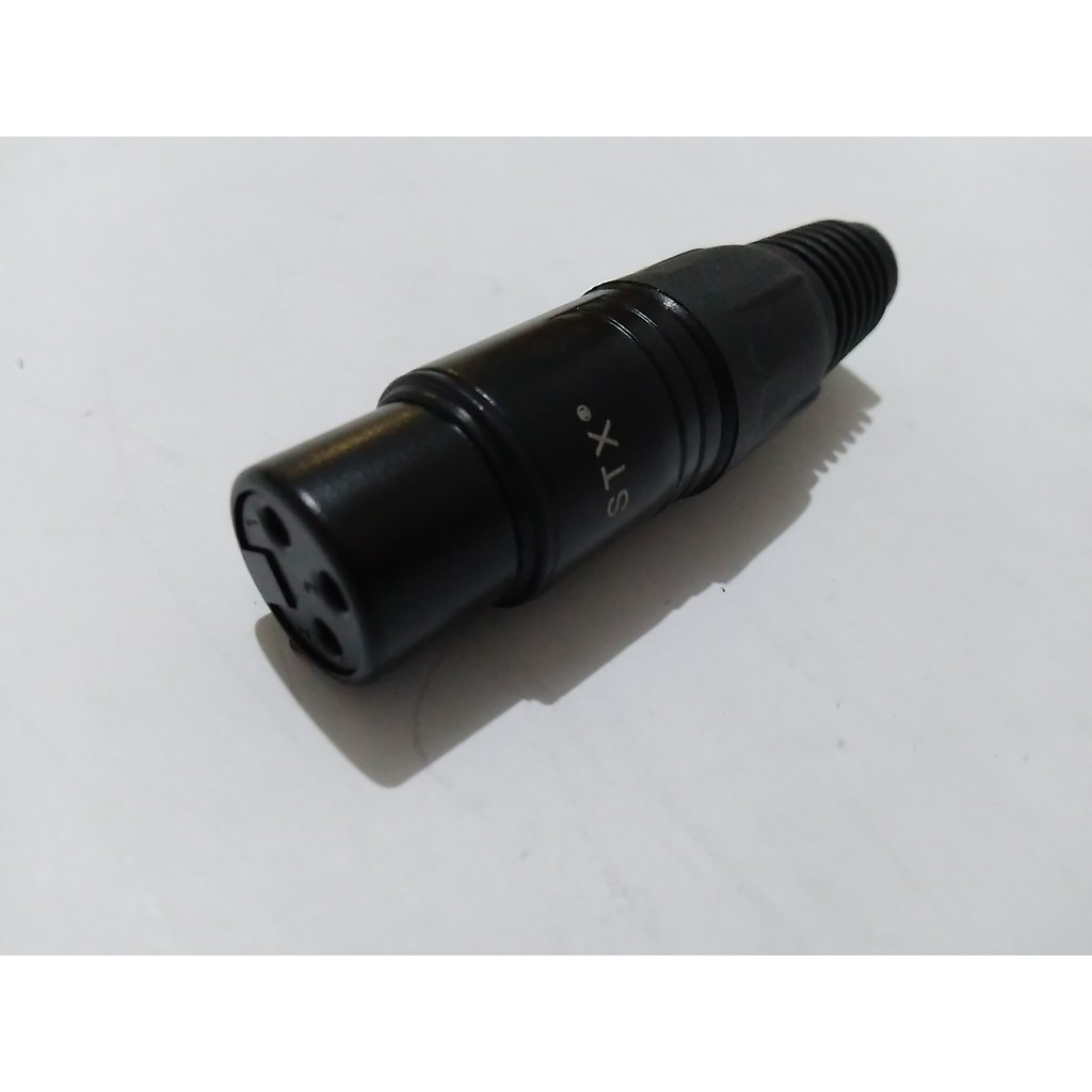 SOKET CANON XLR CEWE / FAMALE SNAKE CABLE, SILVER STX