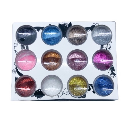 Nail Art Glitter Warna warni isi 12