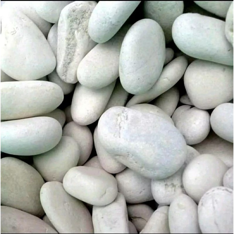 PROMO Batu putih 500gram / Batu hiasan aquarium / Batu hiasan pot tanaman
