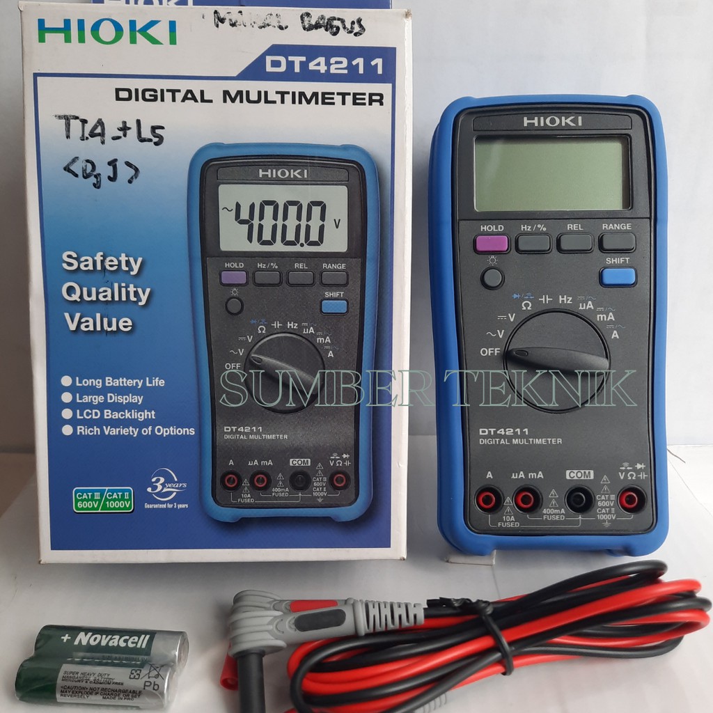 Digital Multimeter Hioki DT 4211 Made in Taiwan
