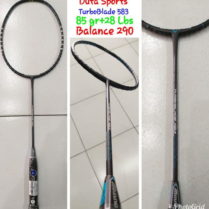 BI9 SALE Raket Badminton Mizuno TurboBlade 583 Original Free Cover SDWD