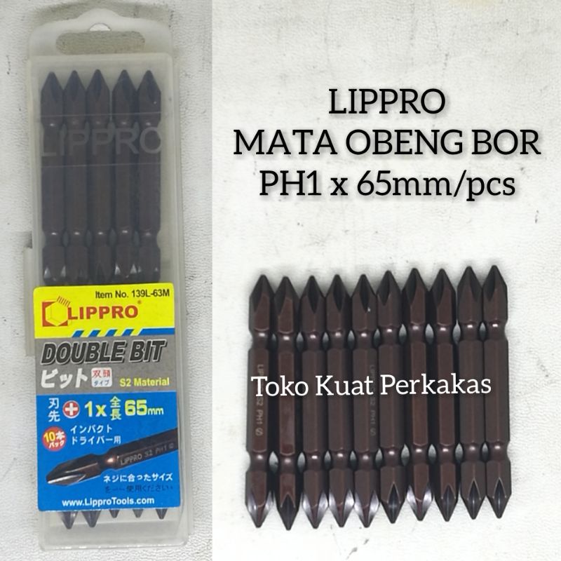 Mata obeng bor plus + PH1 panjang 65mm LIPPRO