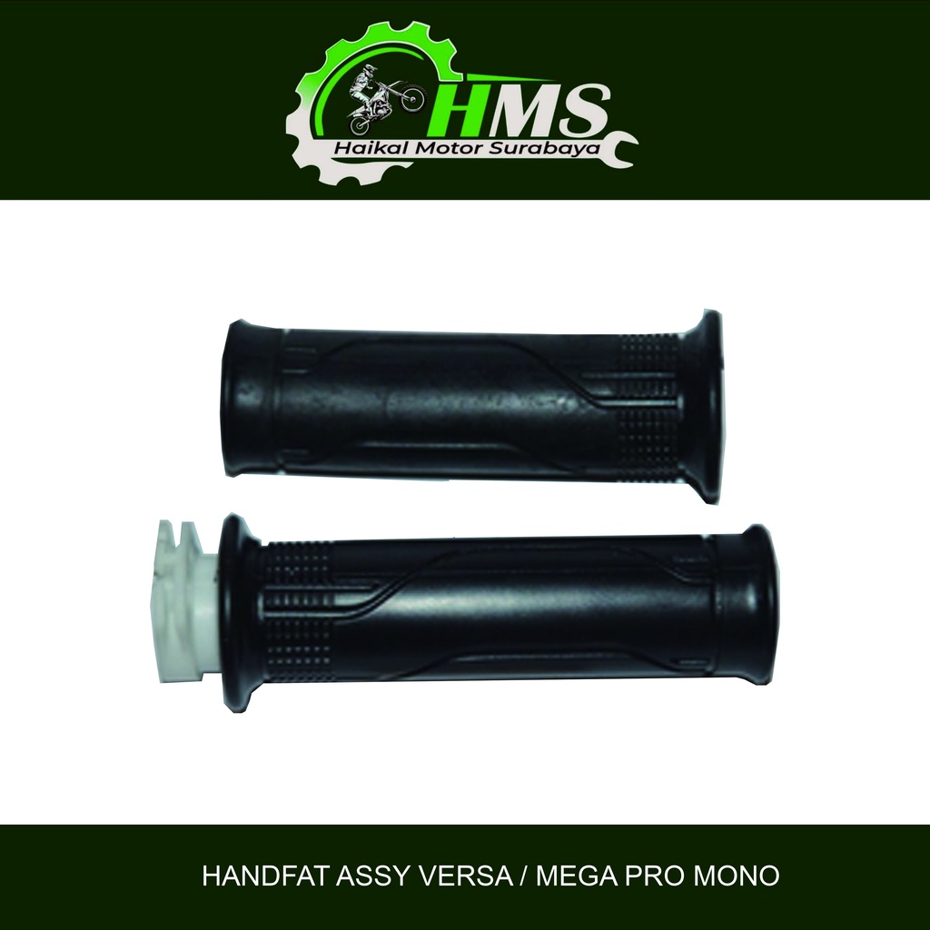 HANDFAT ASSY VERSA / MEGA PRO MONO - HANFAT HANDGRIP KARET GAS + PIPA HONDA MEGA PRO MONO SHOCK