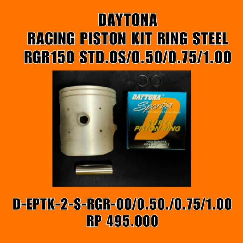 RACING PISTON KIT RING STEEL RGR150