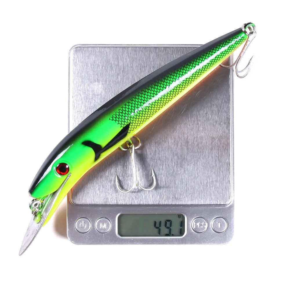 Hengjia 5pcs 19.7cm/45g Minnow Umpan Pancing Ikan Swimbait Fishing Lure metal tongue Sinking Bait