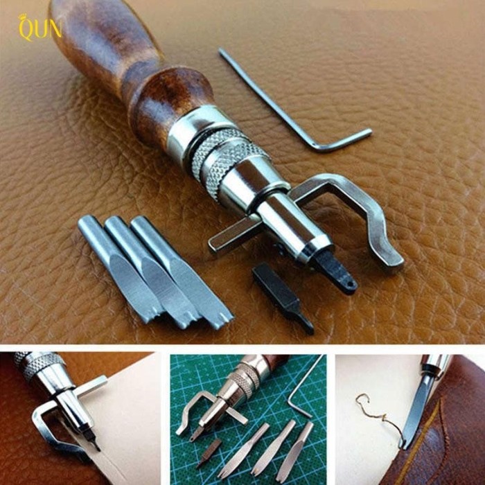 

RKY ALAT KERAJINAN KULIT Stitching Groover Creaser Beveler Puncher leather BURUAN