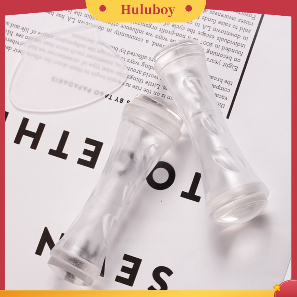 Huluboy Huluboy♡ Alat Stamper Pengikis Kuku Kepala Ganda Elastisitas Tinggi Bahan Silikon Untuk Manicure