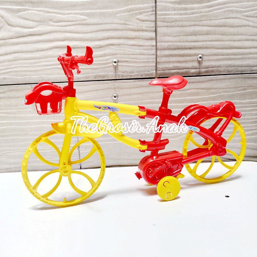 Bicycle Lovely &amp; Fun SH193 Mainan Sepeda Lipat Kunci Putar Bisa Jalan