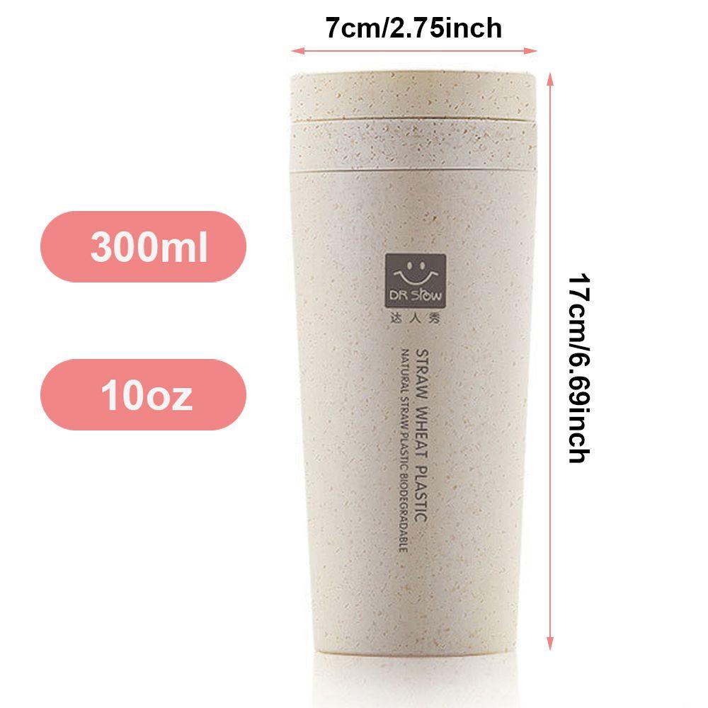 Solighter Travel Mug Dengan Lanyard Biodegradable BPA Free Kreatif Airless Thermo Insulation Cup