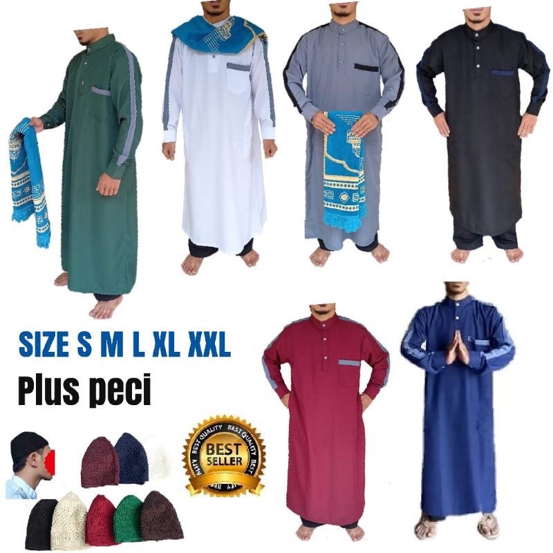 Baju sholat pria jubah sholat pria baju sholat pria dewasa dan remaja ,jubah sholat murah