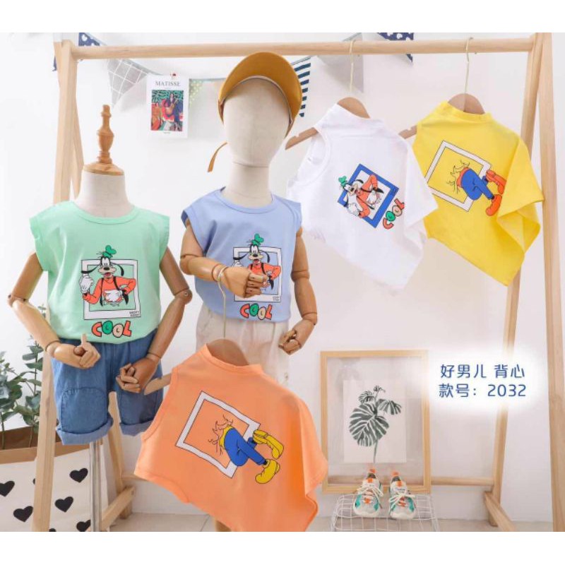 KAOS ANAK IMPORT PREMIUM (Peanuts, Goofy, Dino)