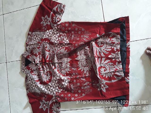 Jumbo Xxxl 7xl_ Kemeja Batik Pria Batu Raden Lengan Pendek Full Furing Solo Sragenan