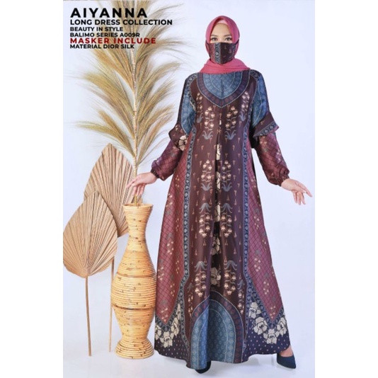 Balimo Takana Syamma Series B006 | Balimo Aiyanna Series | Gamis Balimo | Gamis Dior Silk | Gamis Mu