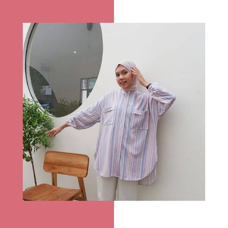 SIERRA CANDY STRIPE TUNIK XL