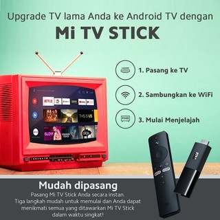 Xiaomi Mi TV Stick Android 9.0 Google Assistant &amp; Smart Cast Garansi Resmi